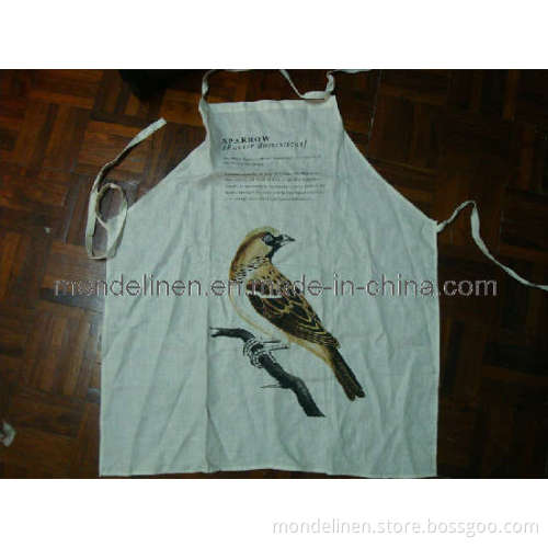 100% Linen Animal Printing Apron (AP-002)